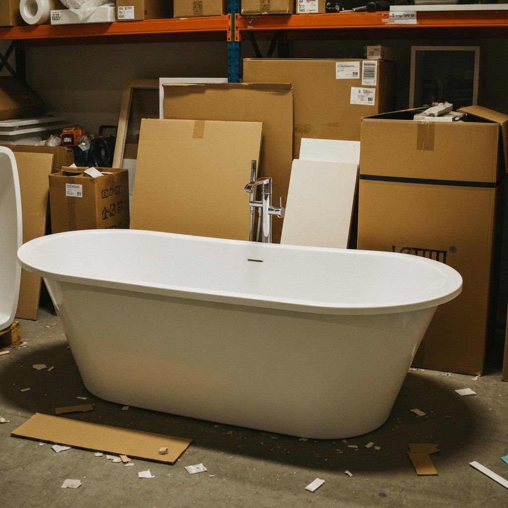 Poorly lit product photo taken on a warehouse floor