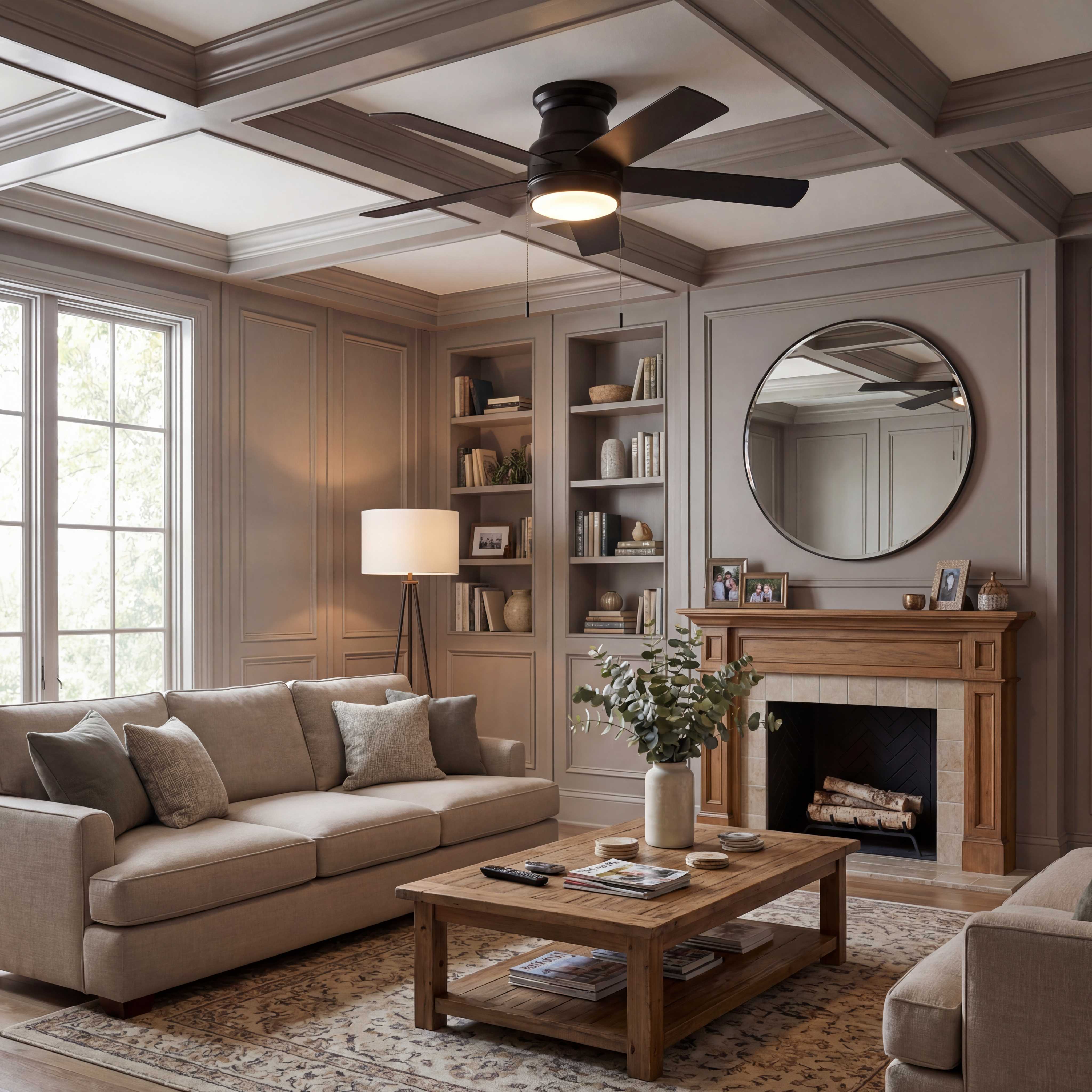 Traditional Living Room — lifestyle product render by Reggie, studio-quality AI rendering